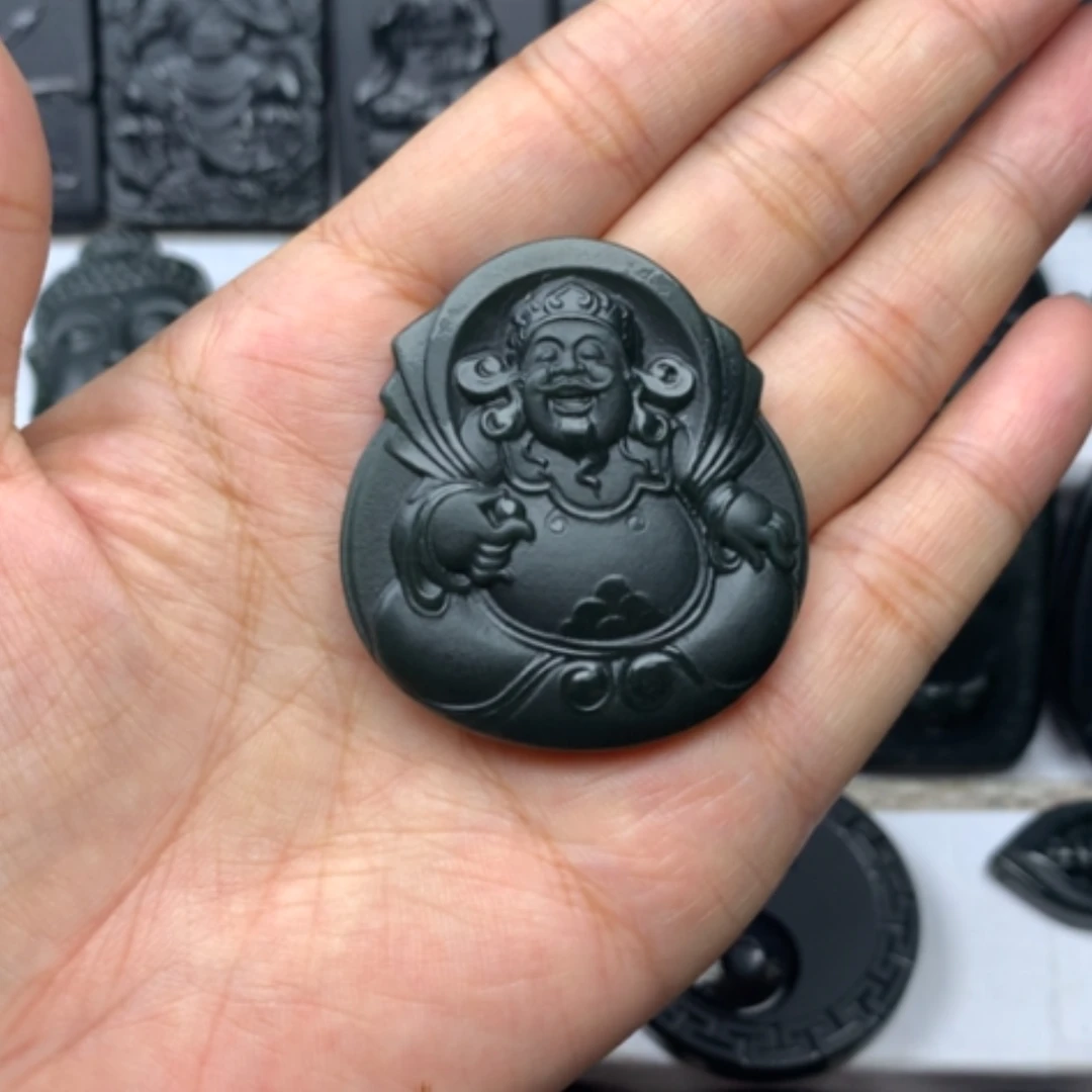 【闪购商品】颈饰未镶嵌和田玉双面雕刻