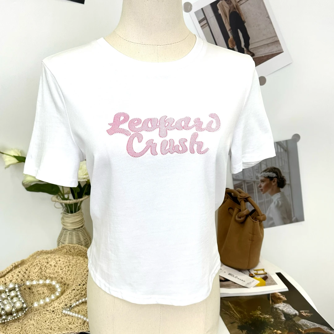 【龙哥专属】夏季新款百搭设计感露背系绳性感圆领高腰显瘦纯棉T恤