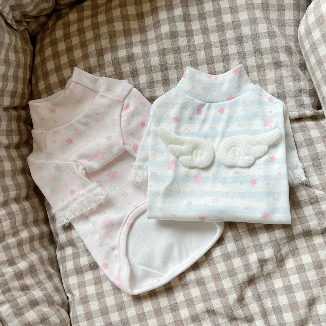 SHINE宠物猫狗秋冬德绒带弹力翅膀保暖衣小型犬猫咪居家服