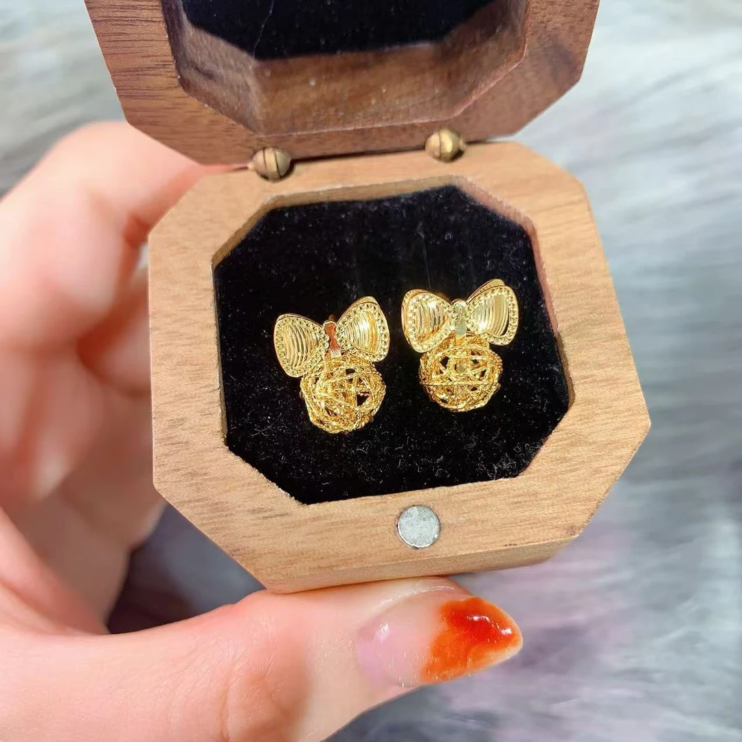 【伟新源】足金999 5G工艺  蝴蝶结球七字4克