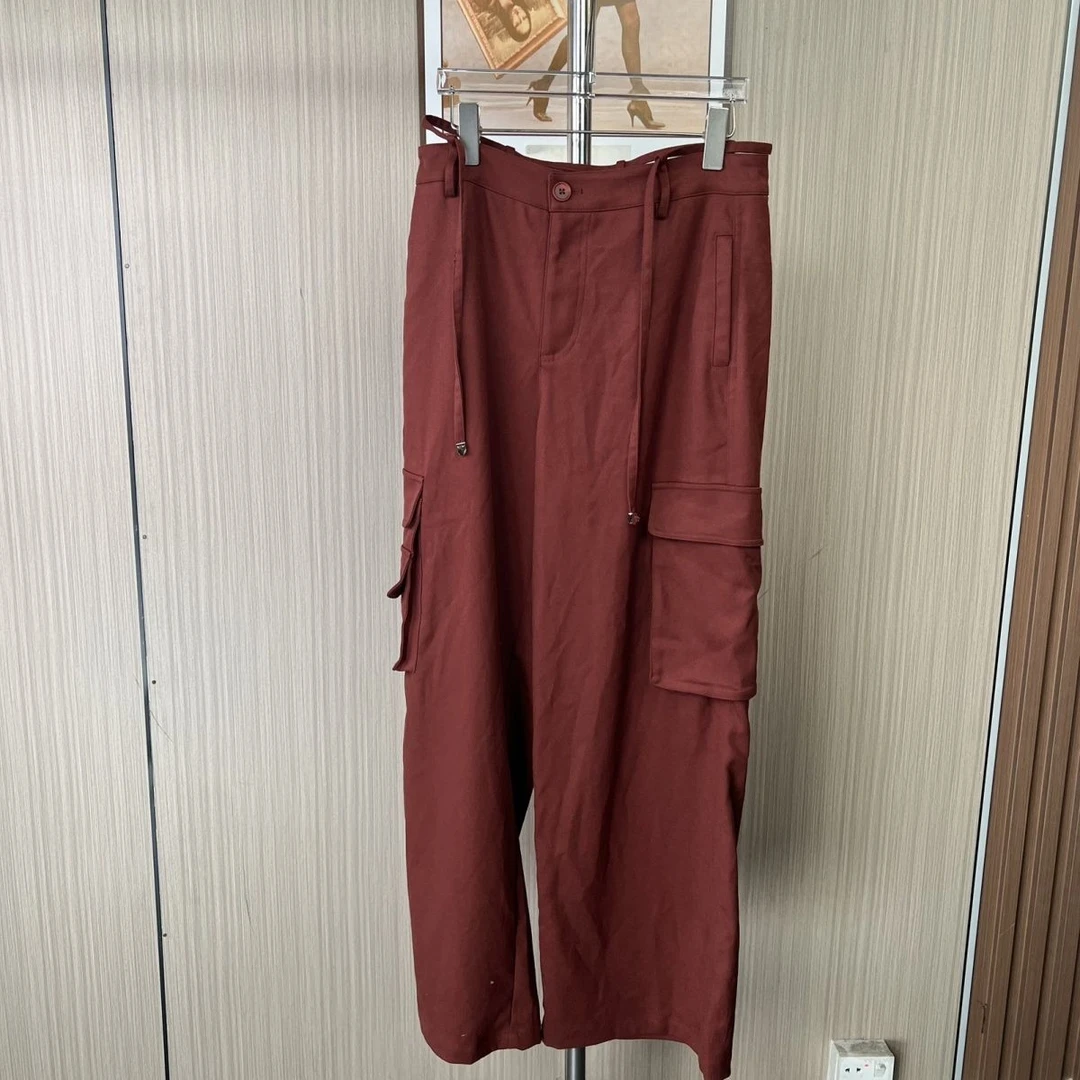 0330撤柜xxq春秋时尚百搭工装休闲裤阔腿