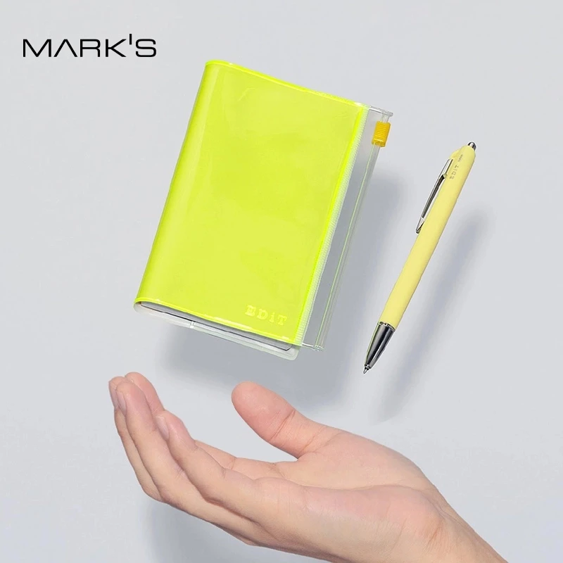 【新款】日本MARKS精装进口 EDiT口袋方格笔记本日记本手账笔记本A5