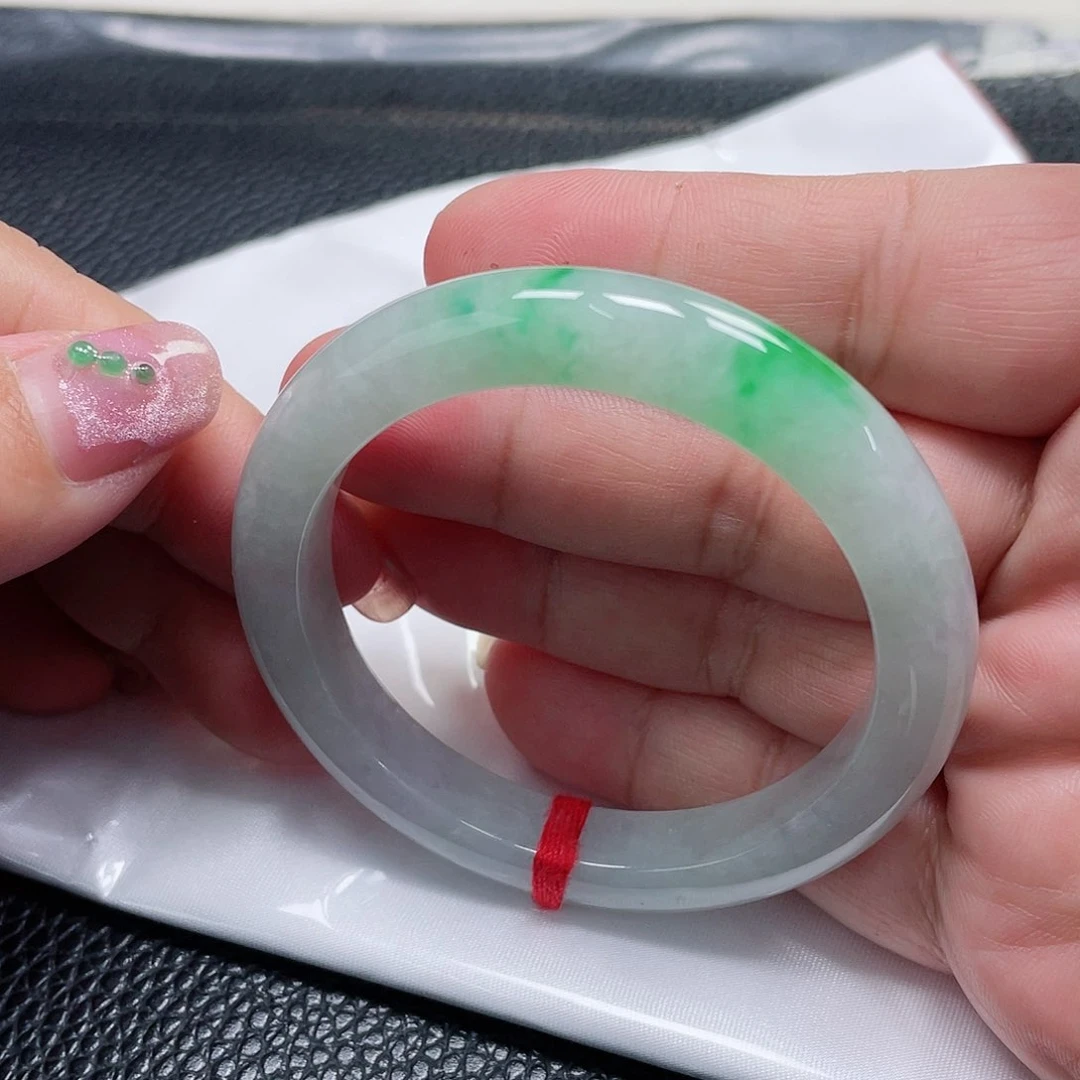 未镶嵌手镯（圆镯）翡翠缅甸翡翠手镯50圈