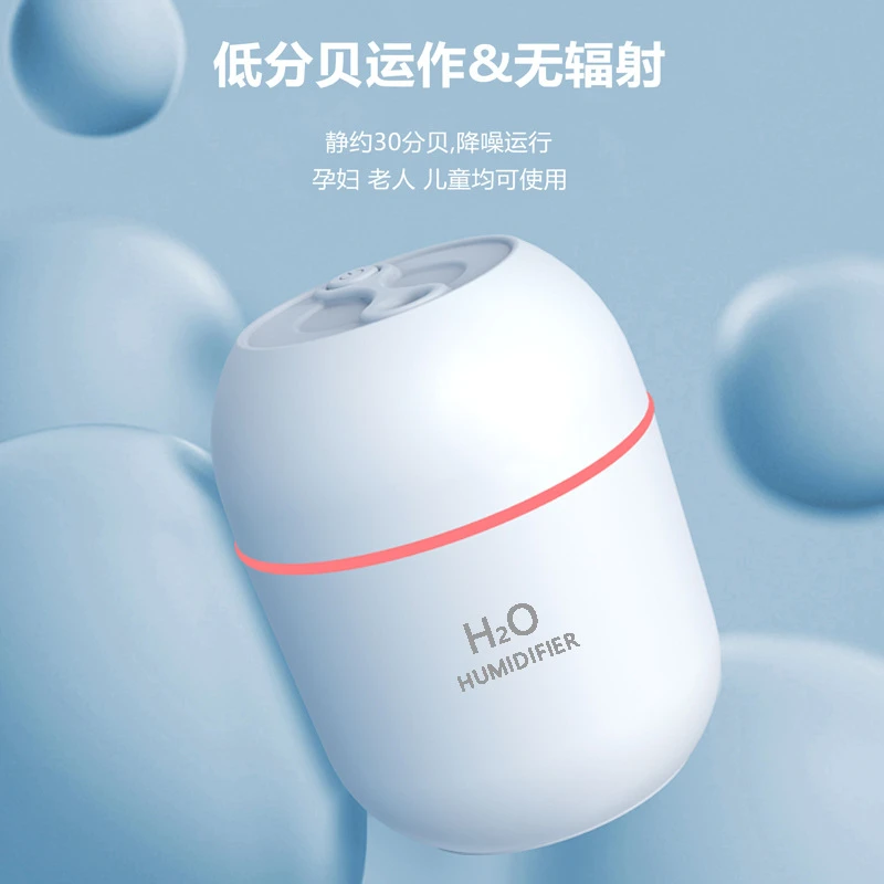新款炫彩迷你加湿器桌面车载家用空气加湿usb礼品工厂加湿器