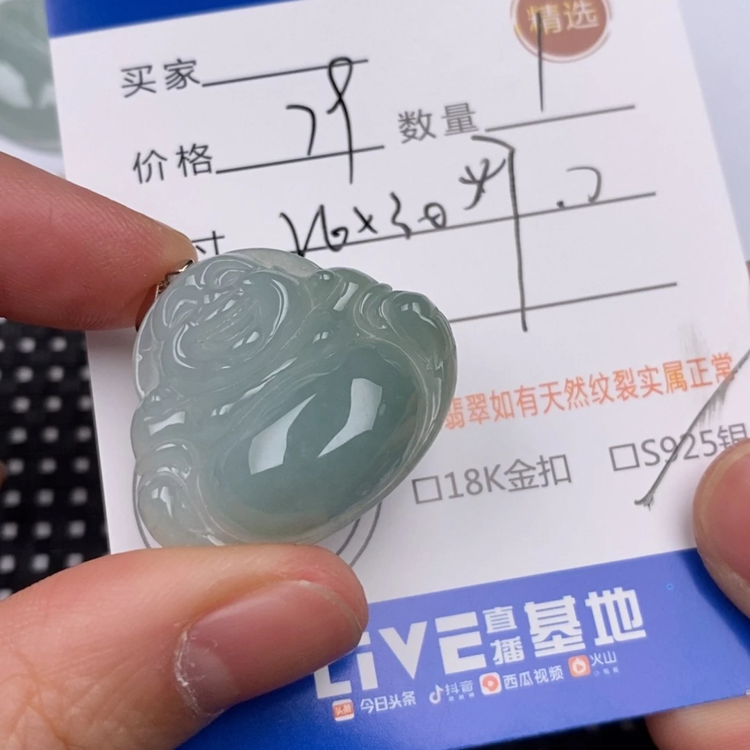 翡翠银S925镶嵌颈饰