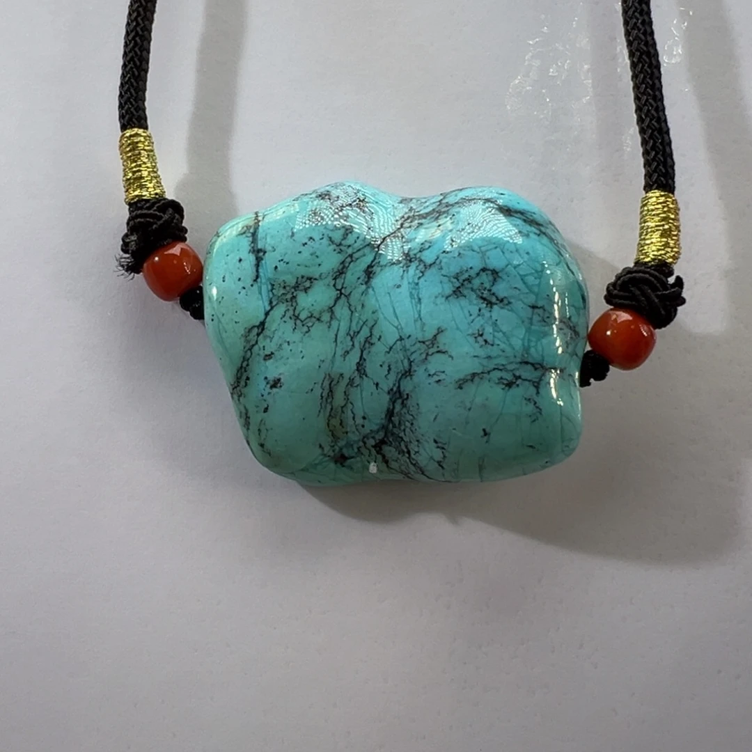 绿松石未镶嵌挂件