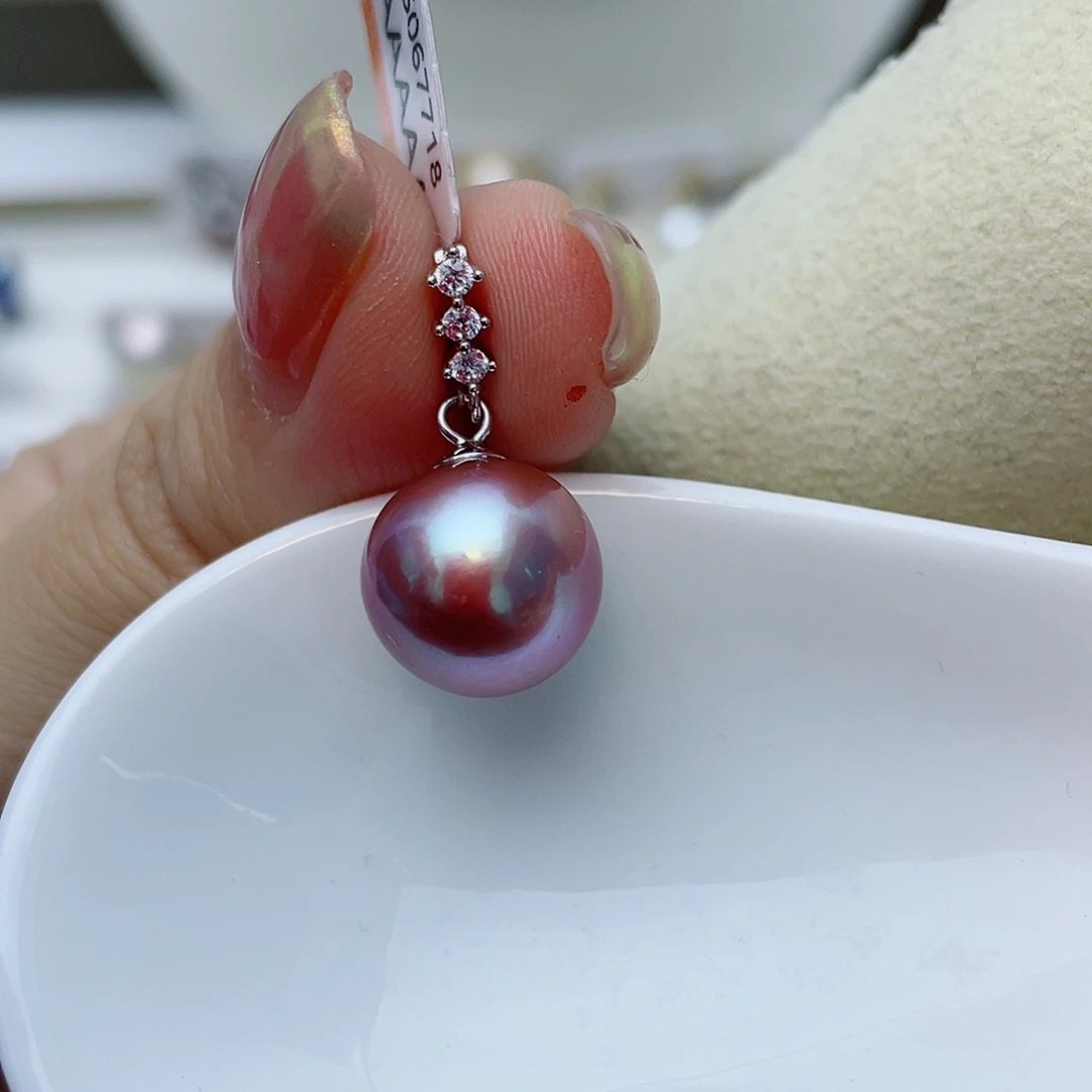 颈饰淡水珍珠银S925镶嵌w58