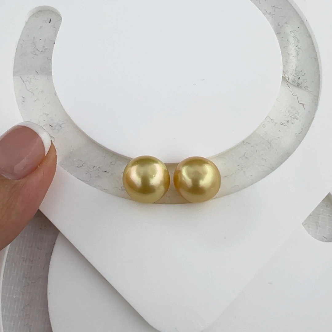 静***e海水珍珠裸珠南洋金珠