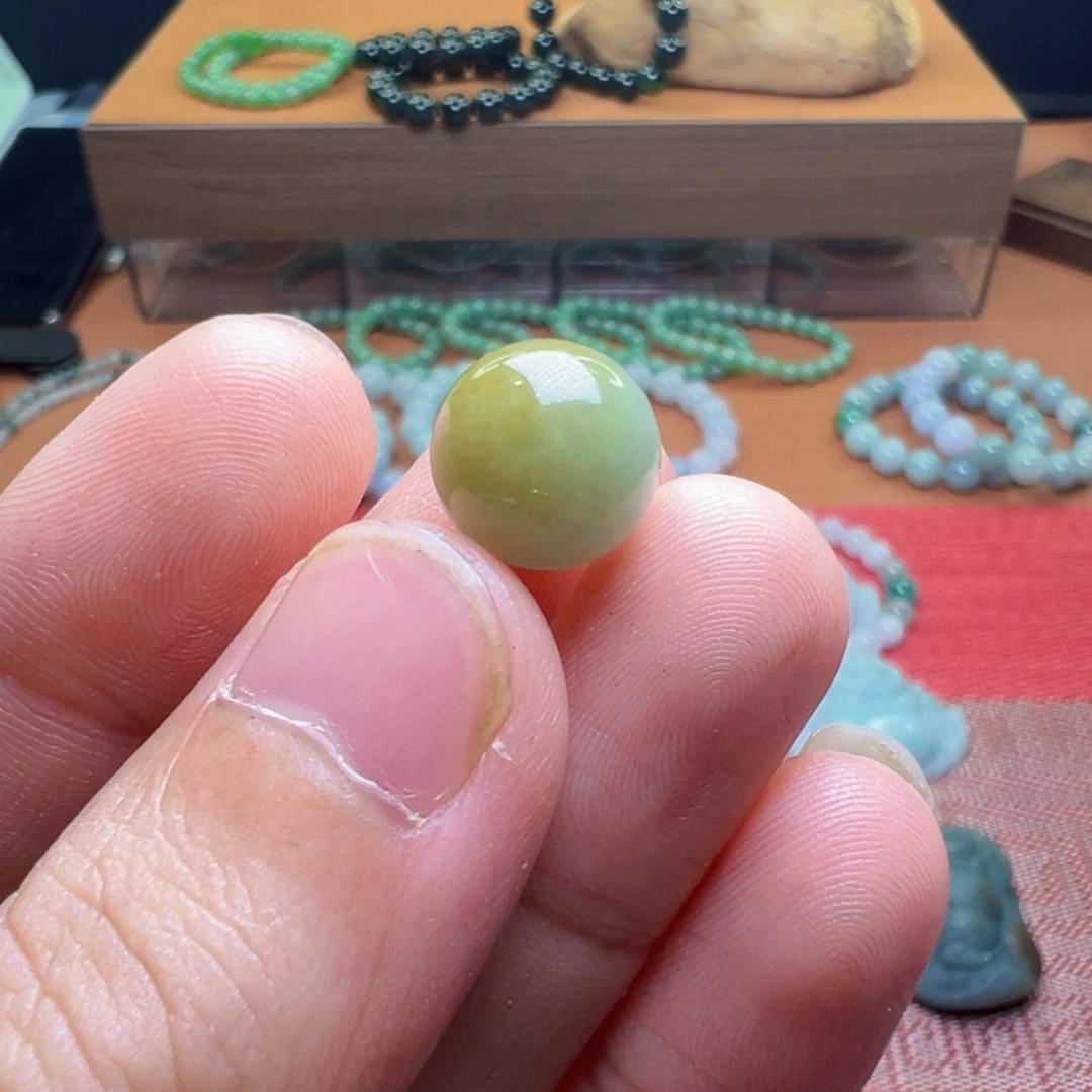 翡翠散珠翡翠单珠卡11.7