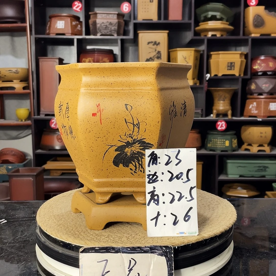 D-盆尚好紫砂花盆