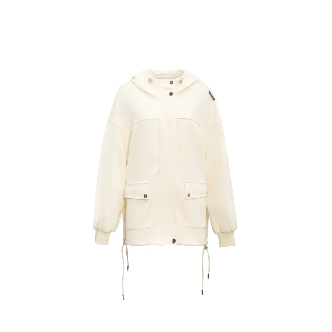 【带帽工装夹克外套】瑞士棉秋冬宽松百搭工装夹克外套W23CH7043