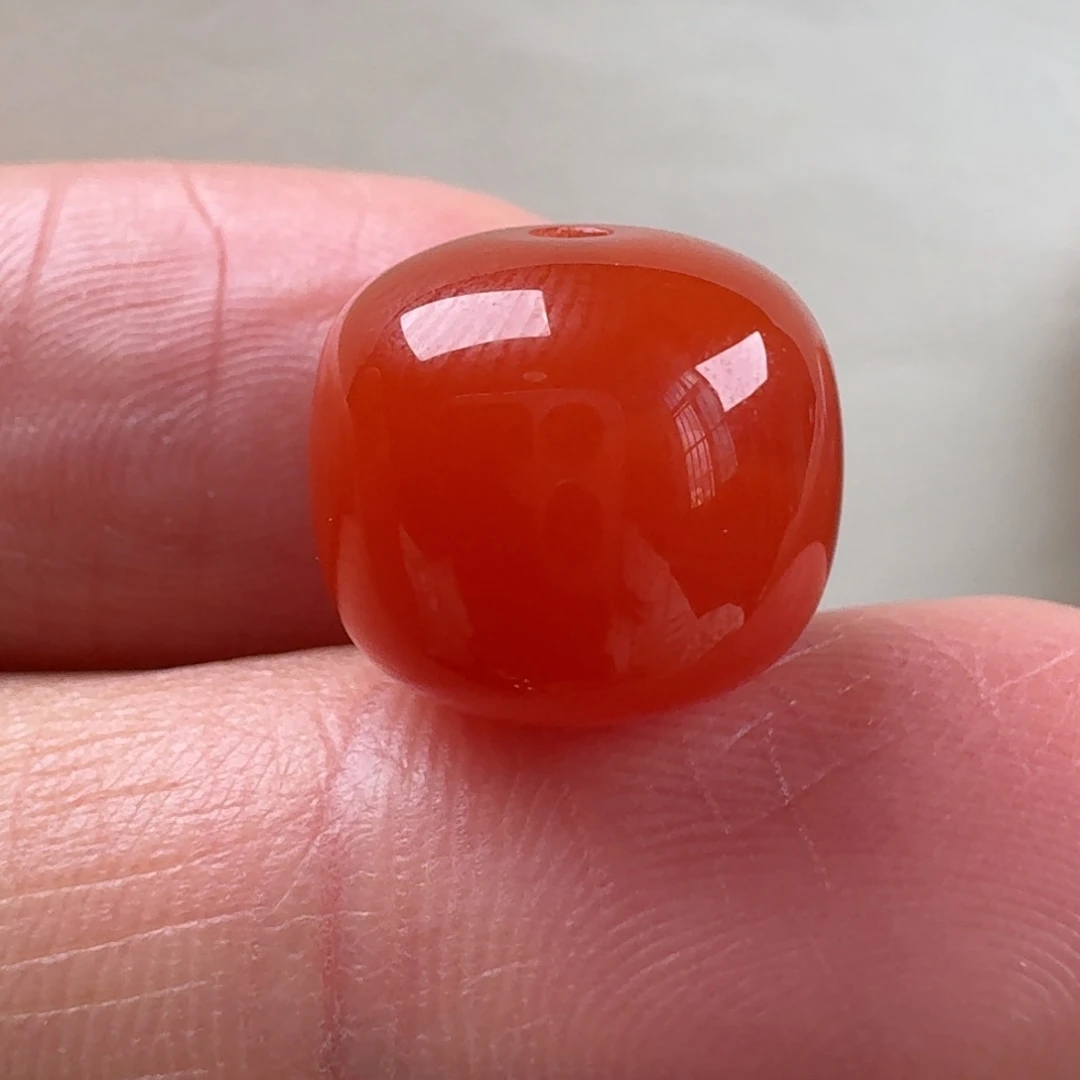 南红玛瑙未镶嵌老型单珠12.3*10.8