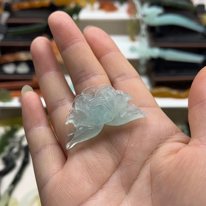 蛇纹石玉未镶嵌岫玉发簪