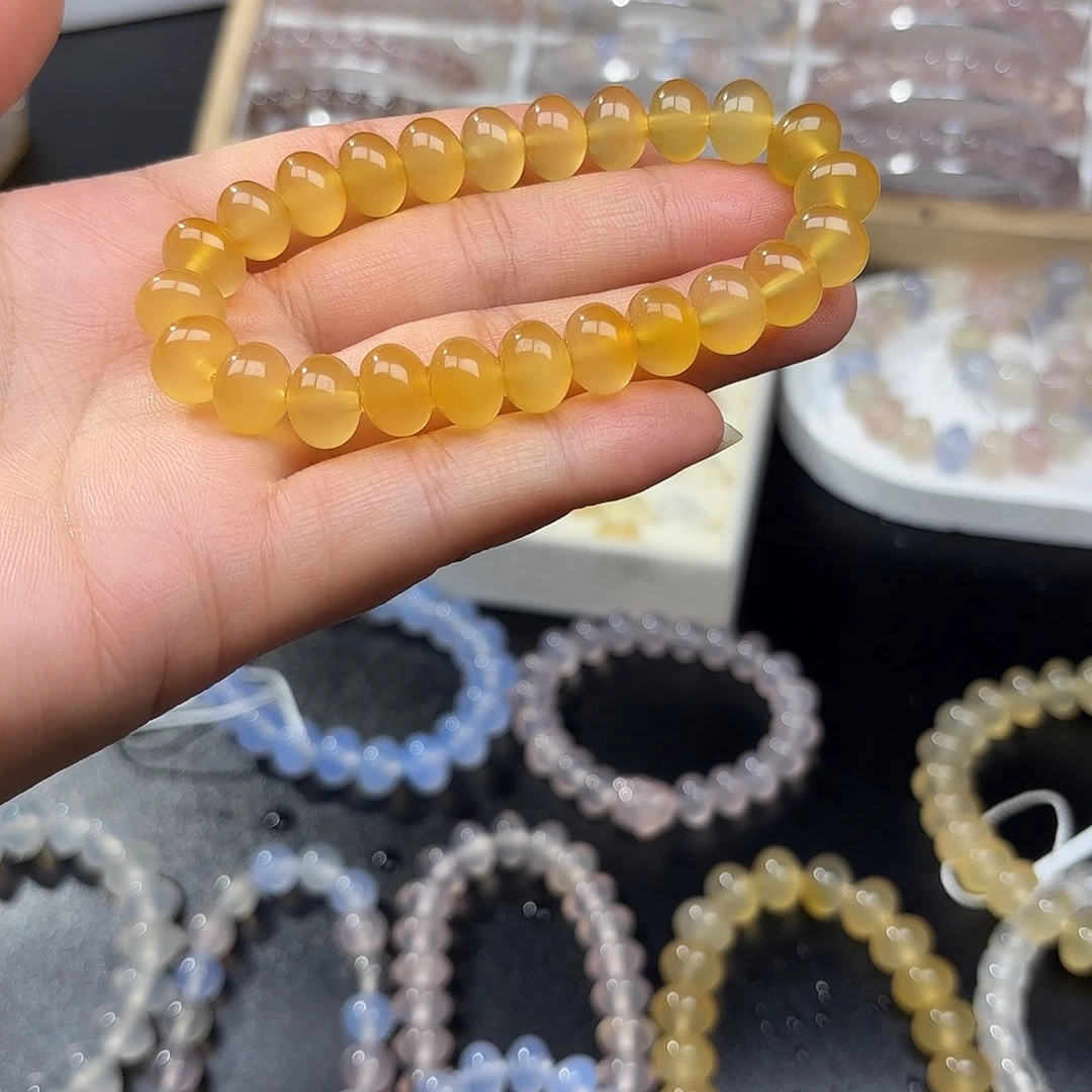 小***曼玛瑙/玉髓未镶嵌手链