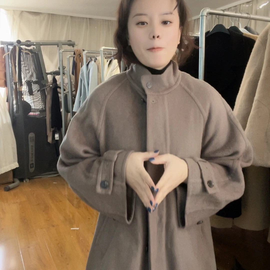 挂脖款1掉色大衣11111