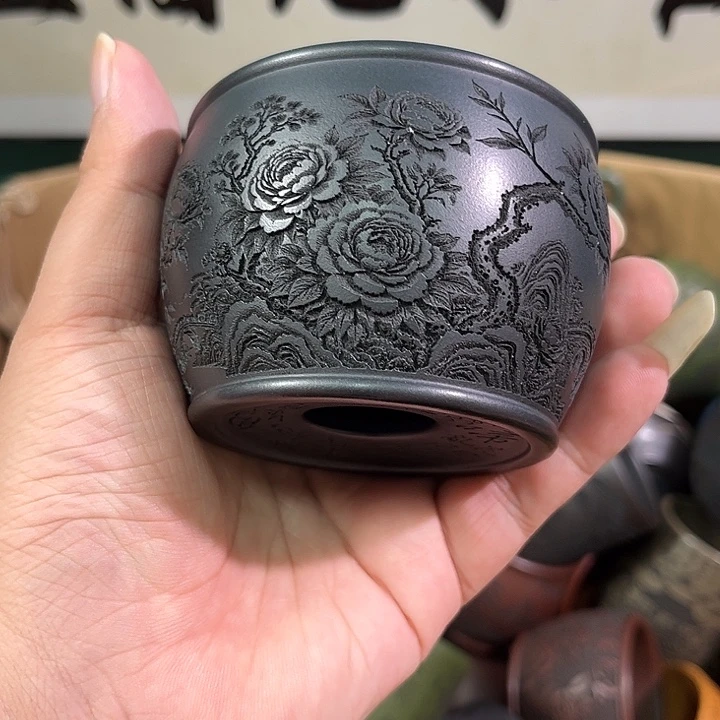 茶杯紫砂全手工紫砂主人杯