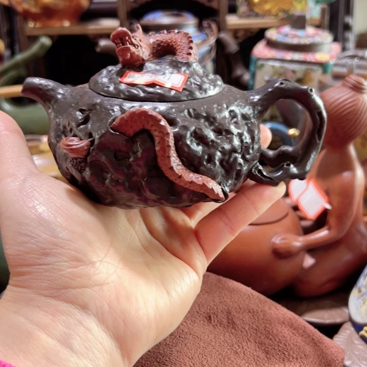 紫砂茶壶紫砂壶收藏起来了！