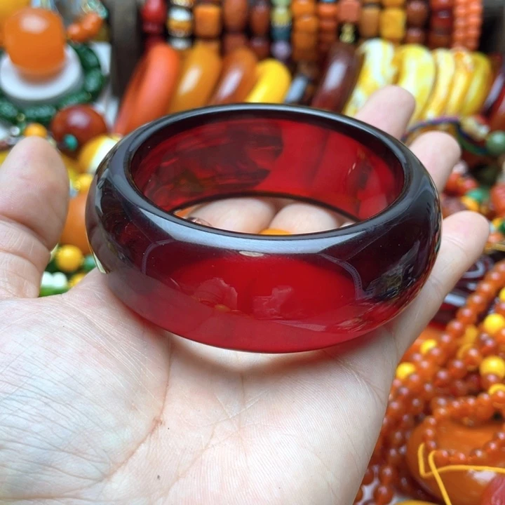 树脂制品98号红色手镯
