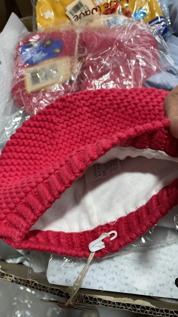【初言专属】新年大红色针织帽（头围50cm左右，A类一等品百百棉）