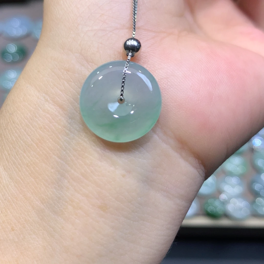 颈饰未镶嵌翡翠平安扣16.7*4.7