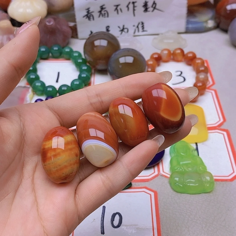 【闪购商品】未镶嵌玛瑙/玉髓珠宝半成品明****