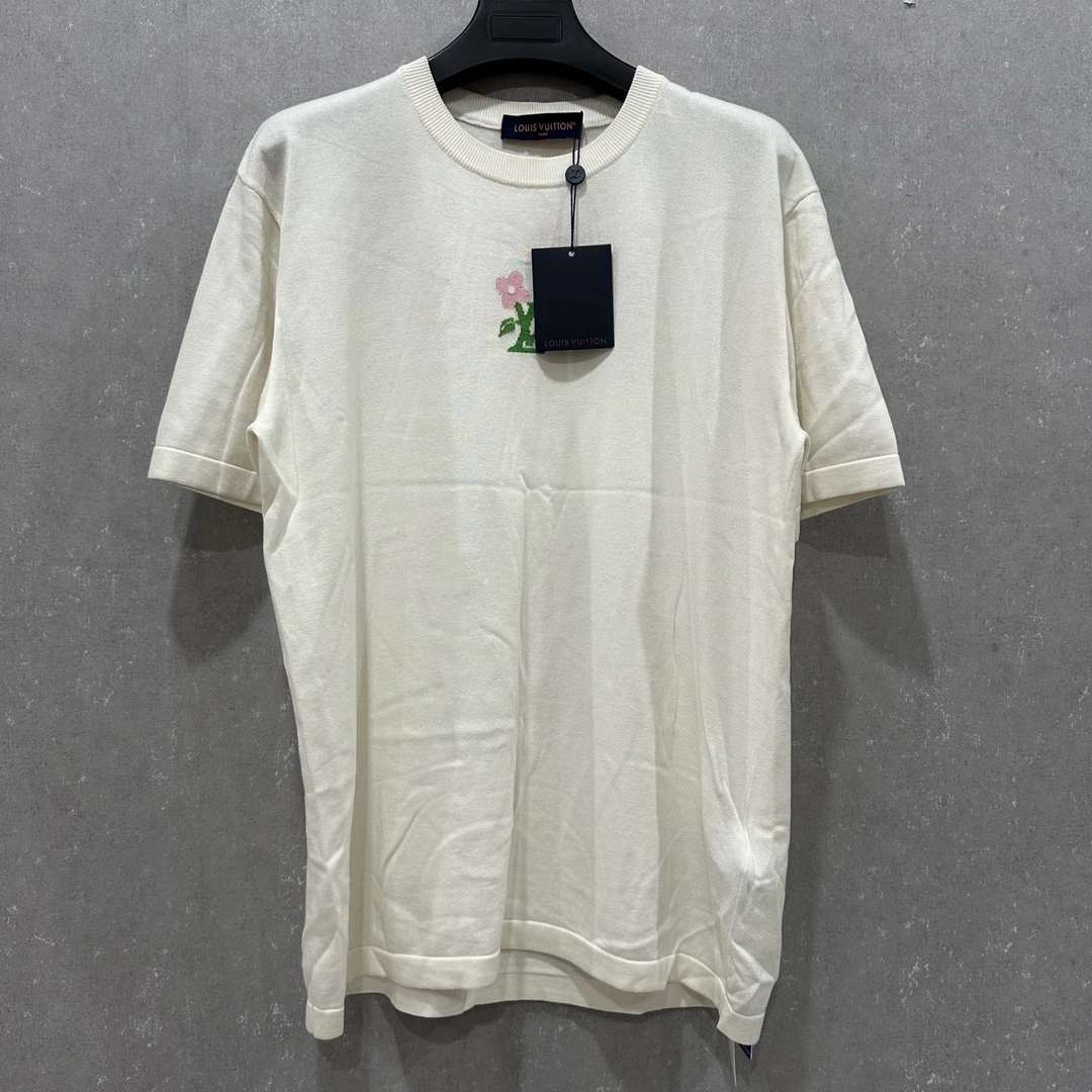 未使用 LouisVuitton/路易威登 Tyler联名小花短袖 XL码 004640
