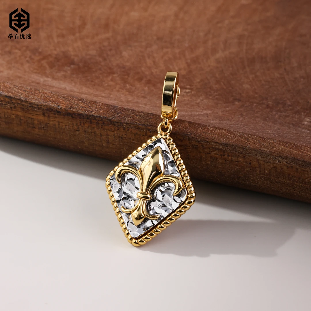 925银银制品 【举石严选】H0618-1332-64个性吊坠（一件/多样性发）u