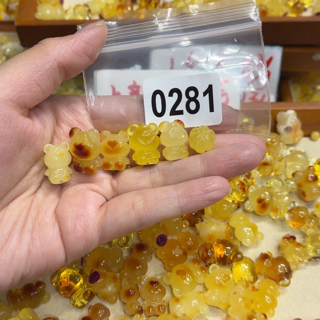 我***风琥珀未镶嵌毛衣链