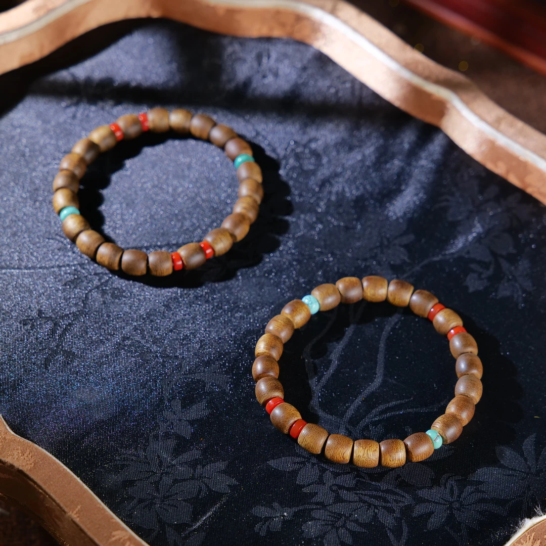 【小雨来了】8.5mm沉香DIY手串 手链 文玩手串 多样性发一件