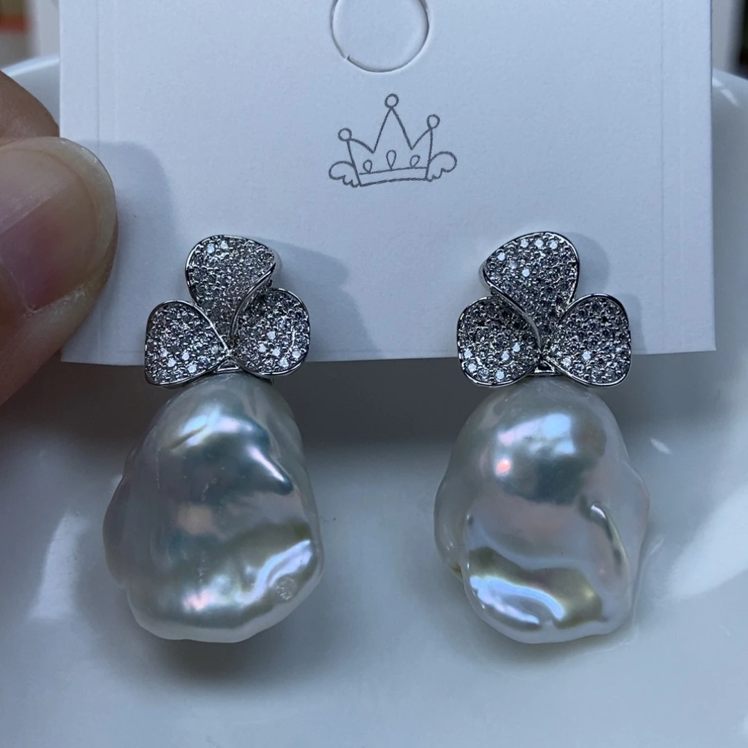 淡水珍珠耳环合金特价359