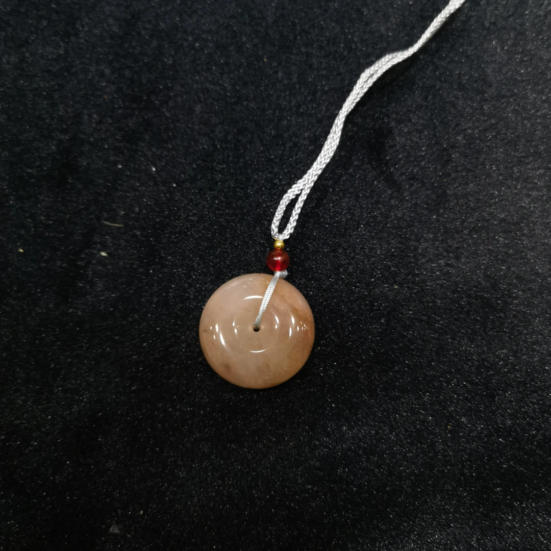 金丝玉桃花酿平安扣吊坠多样性发一件30mm