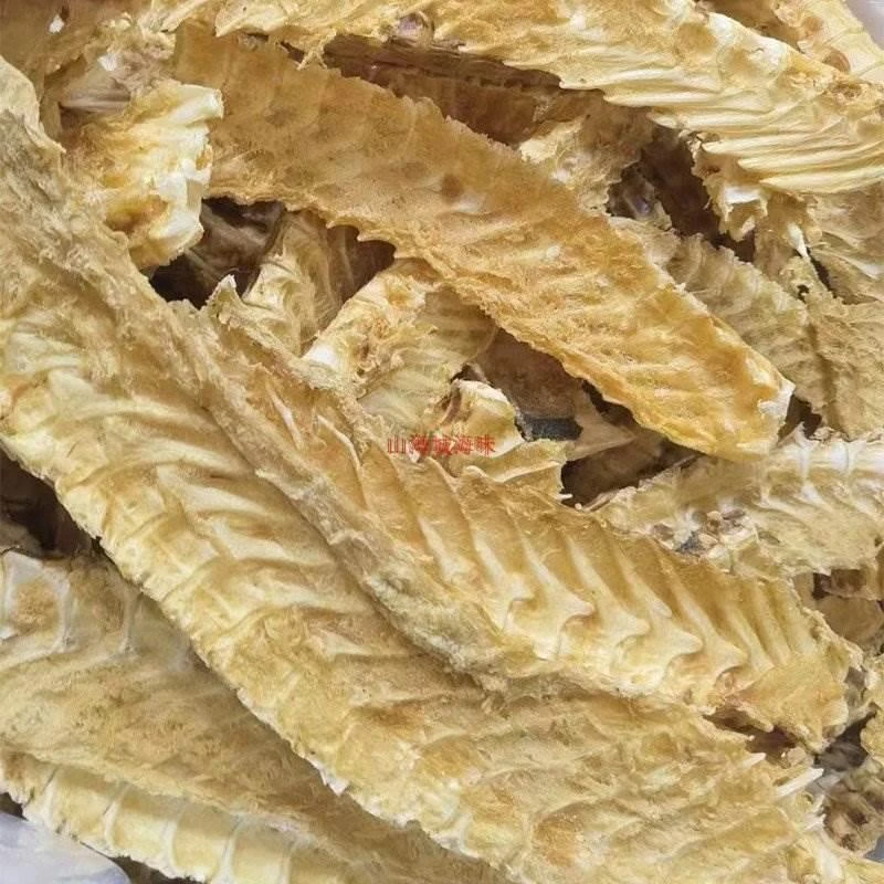 新西兰鳕鱼骨牛奶骨不漂白儿童补钙天然雪鱼骨煲汤海鲜干货500克