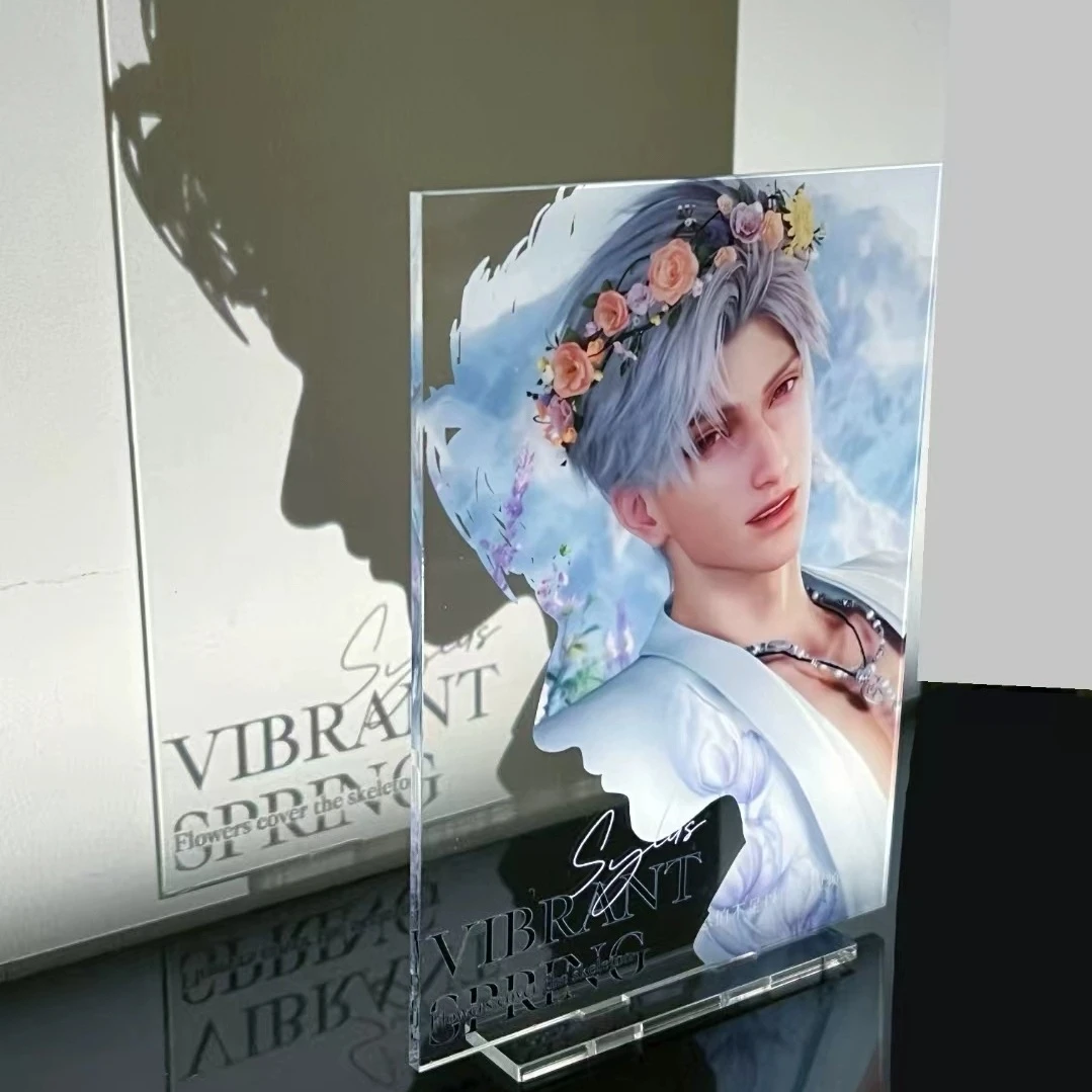 恋与深空周边自制高颜值花漫谷间秦彻亚克力立牌桌面摆件