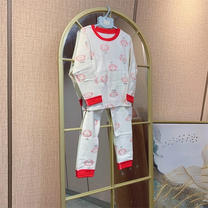 AM181    宝宝白色秋衣套装