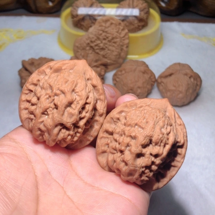 把件文玩核桃42四眼虎头