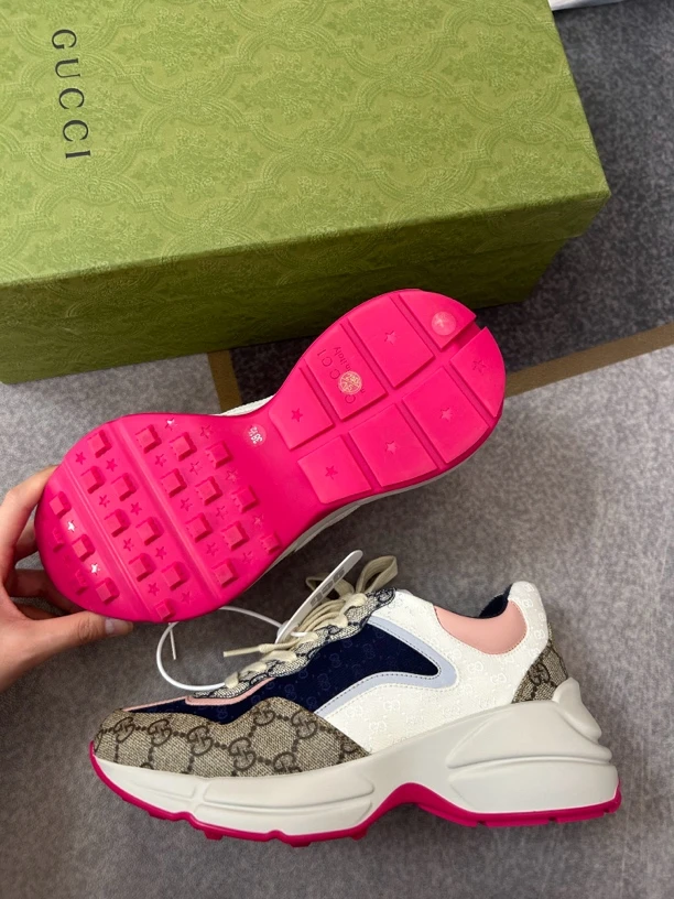 99新 GUCCI/古驰 满印老爹鞋三八半码