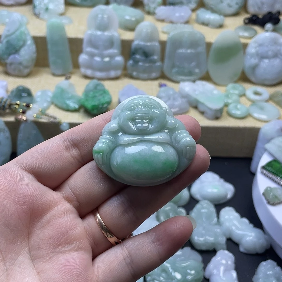 翡翠未镶嵌颈饰纯天然翡翠