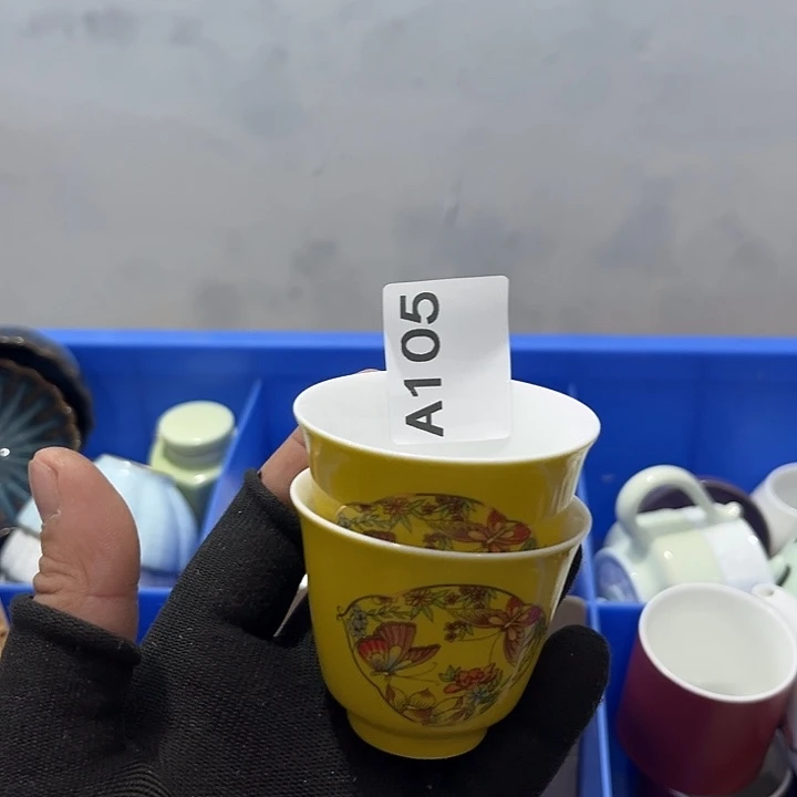 知***趣瓷片茶摆件工艺品摆件666