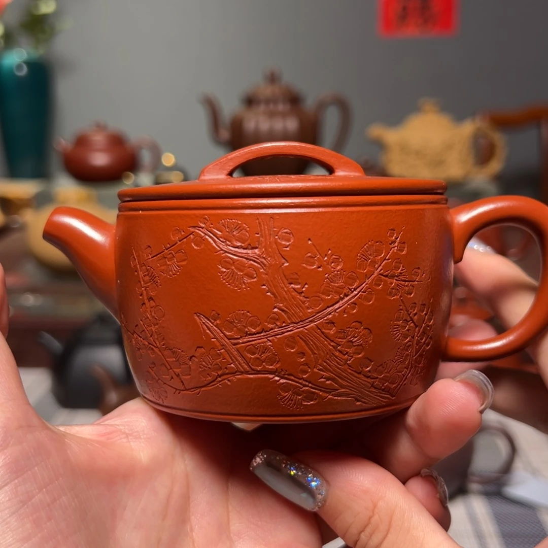 茶壶紫砂全手工朱泥170cc