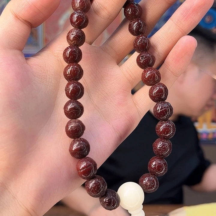 装裱画【蓝毗尼】老凤眼手串小卡