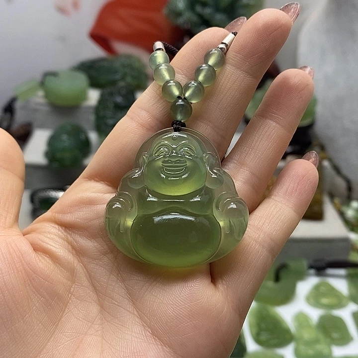 蛇纹石玉未镶嵌挂件m****Q
