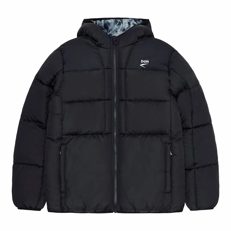 小锐男士双面穿厚棉服保暖运动时尚情侣连帽冬季棉衣外套