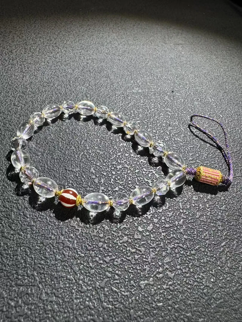 白琉璃六字真言手机挂