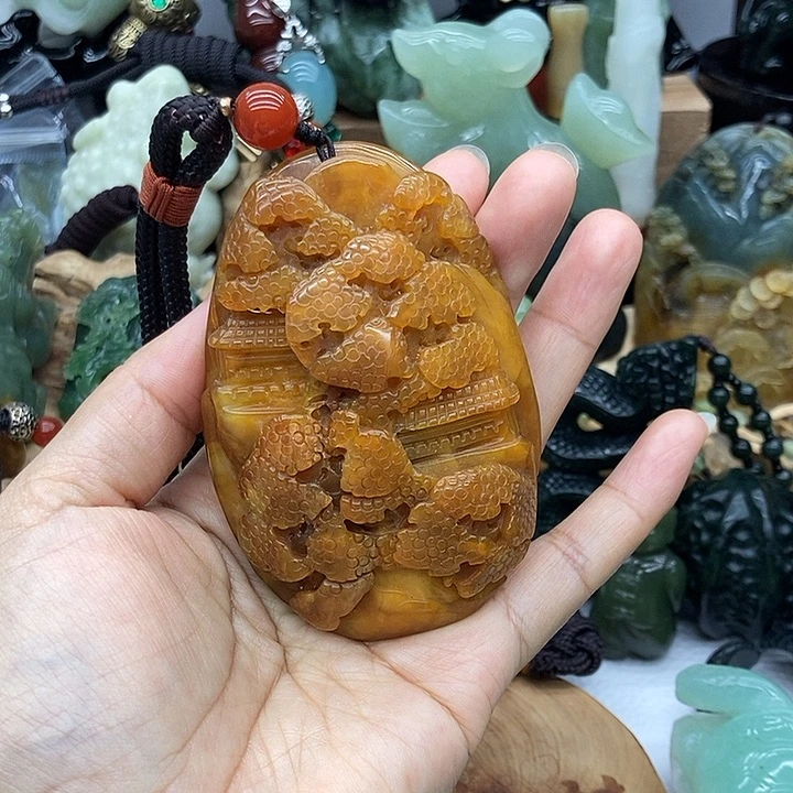 岫玉未镶嵌手把件