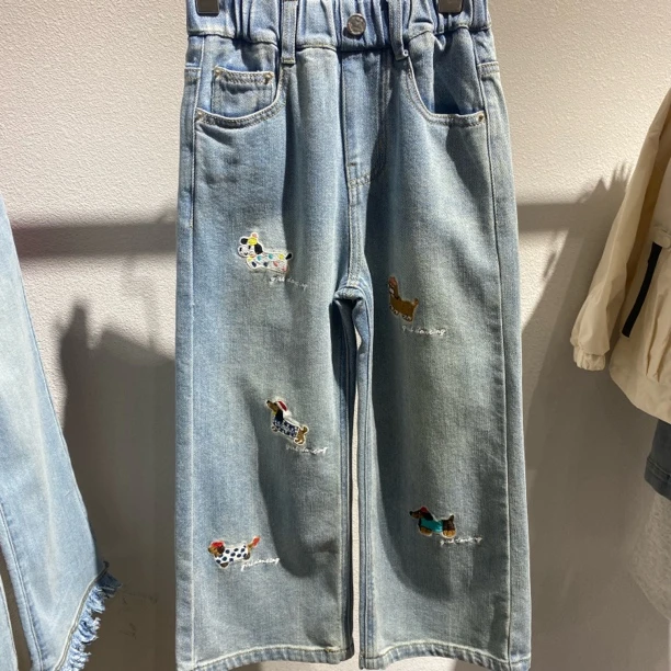 8058儿童常规腊肠狗牛仔裤