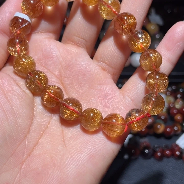 水晶手串未镶嵌铜发手链