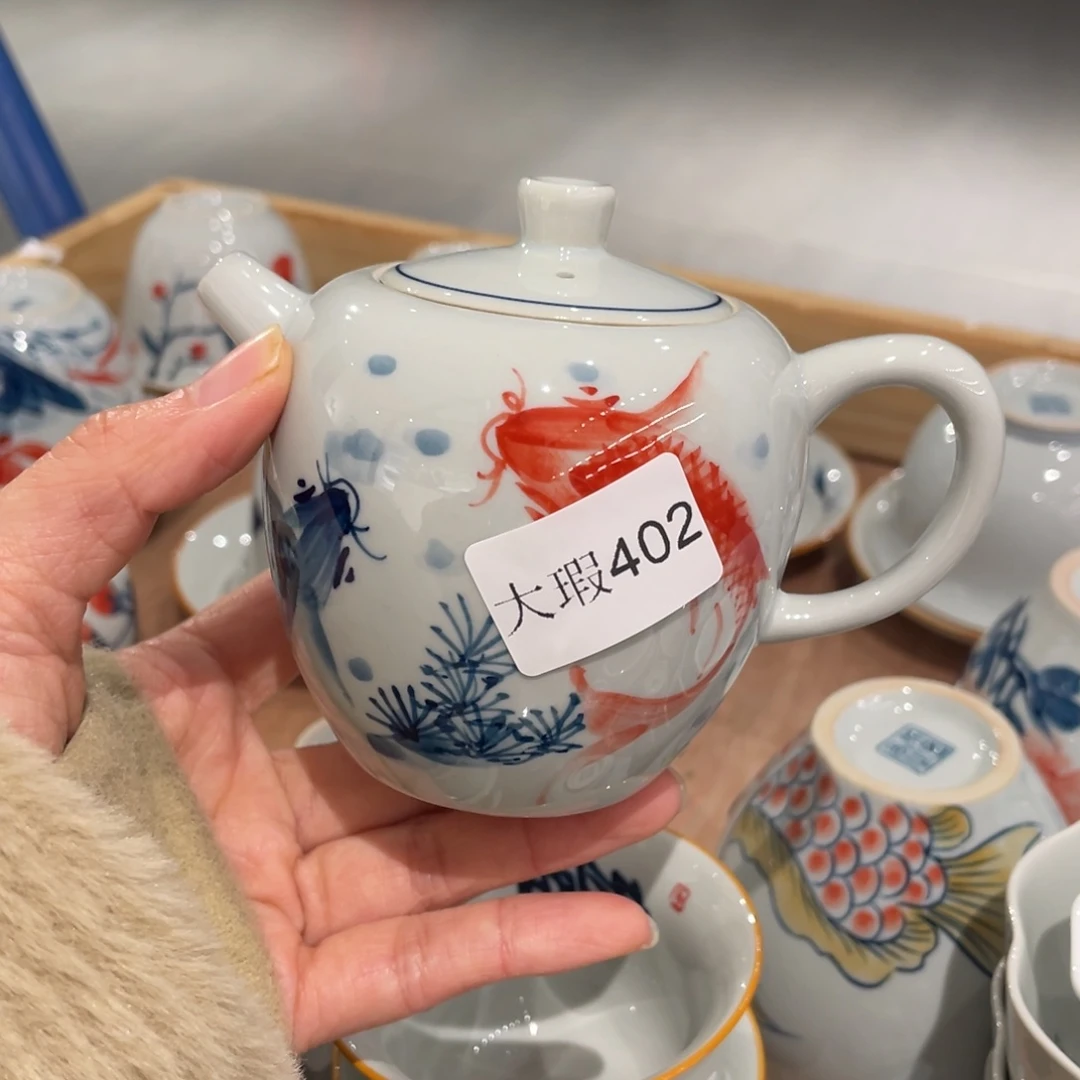 有瑕纯手绘釉下彩