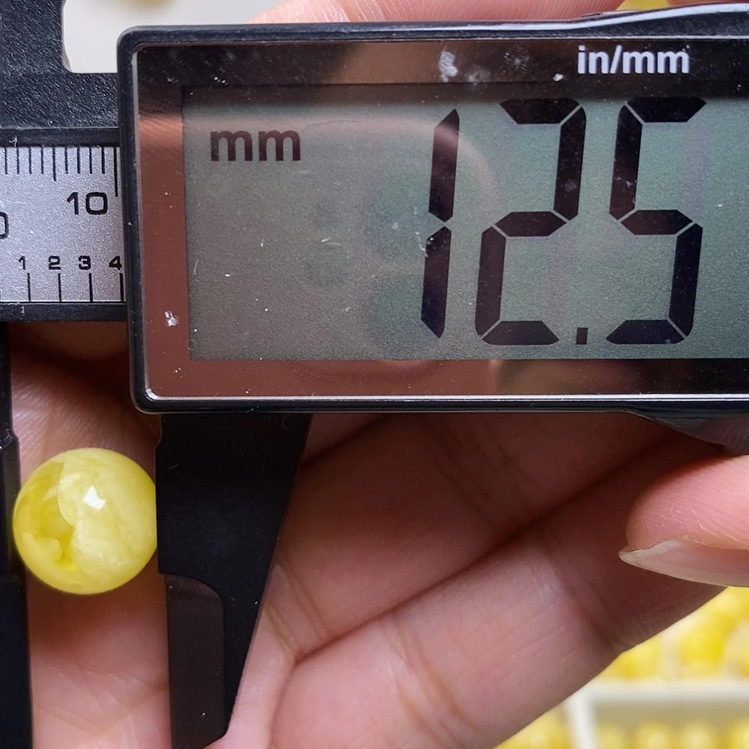 裸石琥珀未镶嵌蜜蜡圆珠微瑕