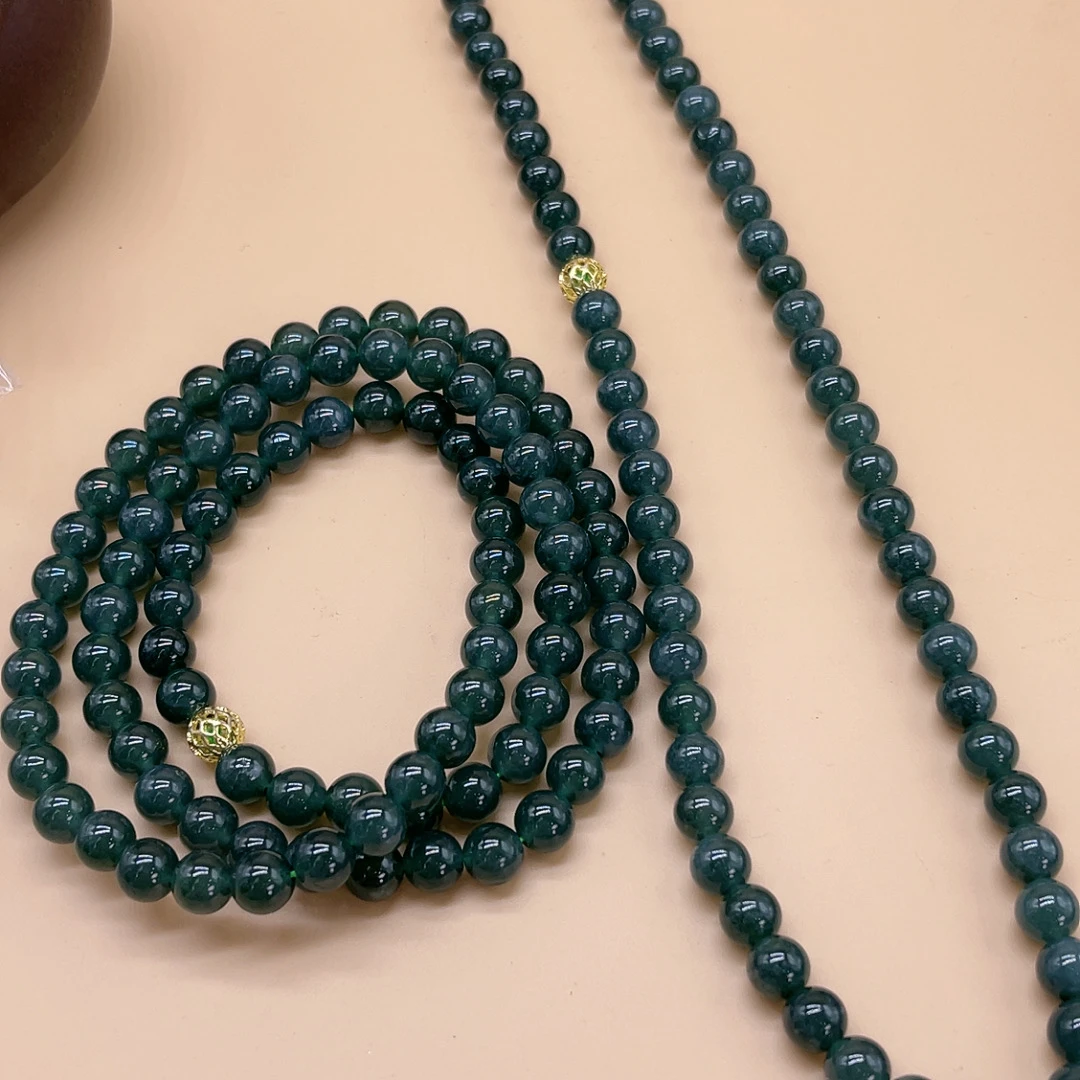 【玉美人】翡翠项链约卡8珠子（拍一发一多样性发货）