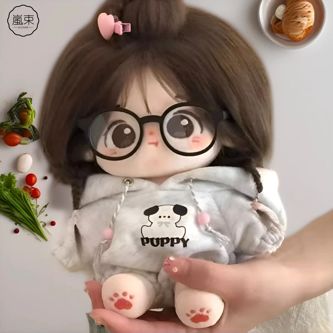 棉花娃娃20CM可爱公主女娃套装骨架公仔玩偶娃衣服装同学朋友礼物